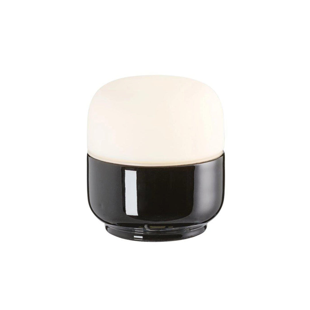 Ifø Ohm 100 / 110 vegg/tak lampe IP44-Taklamper-Ifø Electric-Svart / Opal glass-8301-200-16-Lightup.no