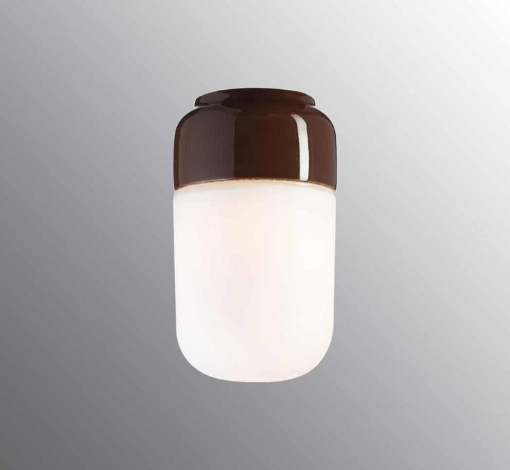 Ifø Ohm 100 / 170 tak/vegg IP44-Taklamper-Ifø Electric-Brun / Opal-8341-500-14-Lightup.no