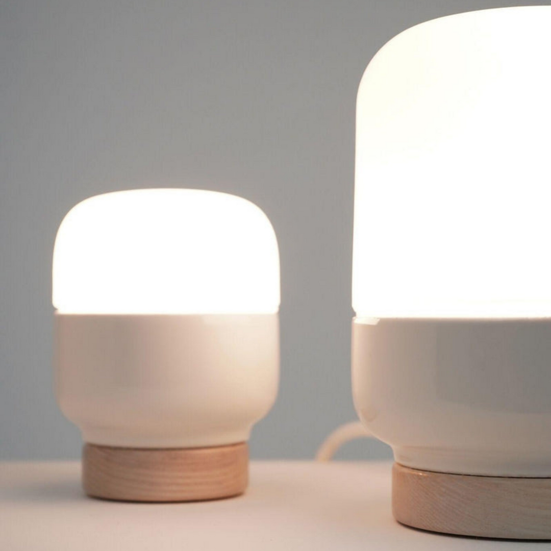 Ifø Ohm 100 / 190 bordlampe-Bordlamper-Ifø Electric-Svart / Opal glass-8312-500-16-Lightup.no