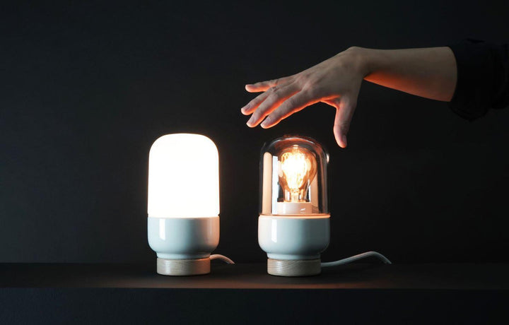 Ifø Ohm 100 / 190 bordlampe-Bordlamper-Ifø Electric-Svart / Opal glass-8312-500-16-Lightup.no