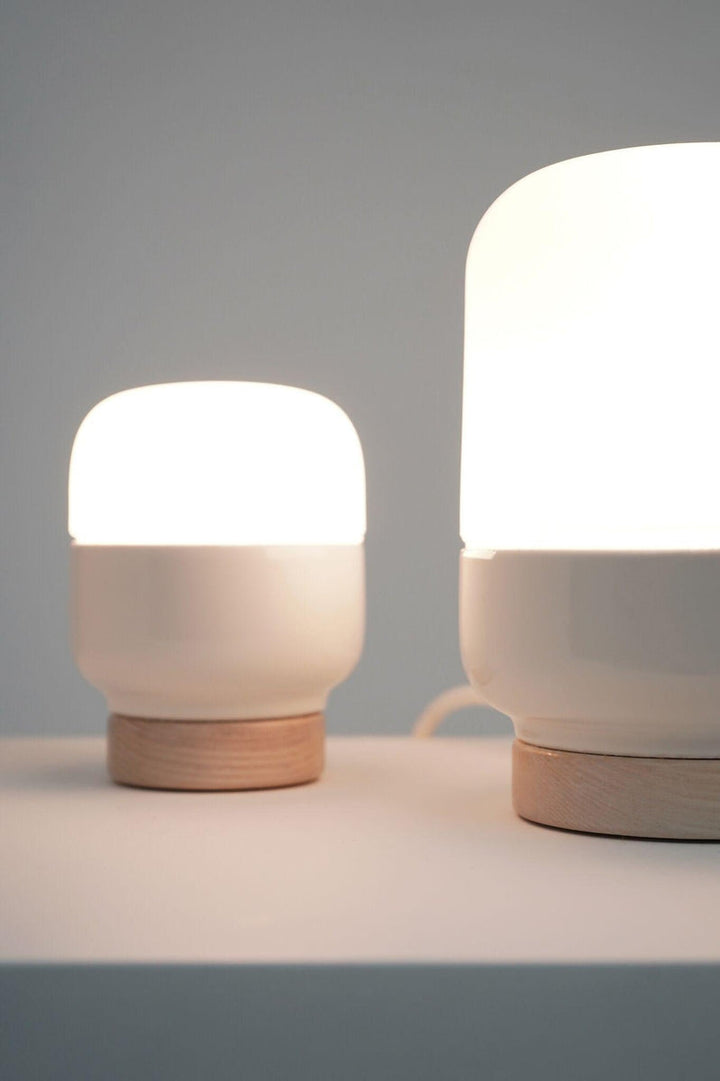 Ifø Ohm 100 / 190 bordlampe-Bordlamper-Ifø Electric-Svart / Opal glass-8312-500-16-Lightup.no