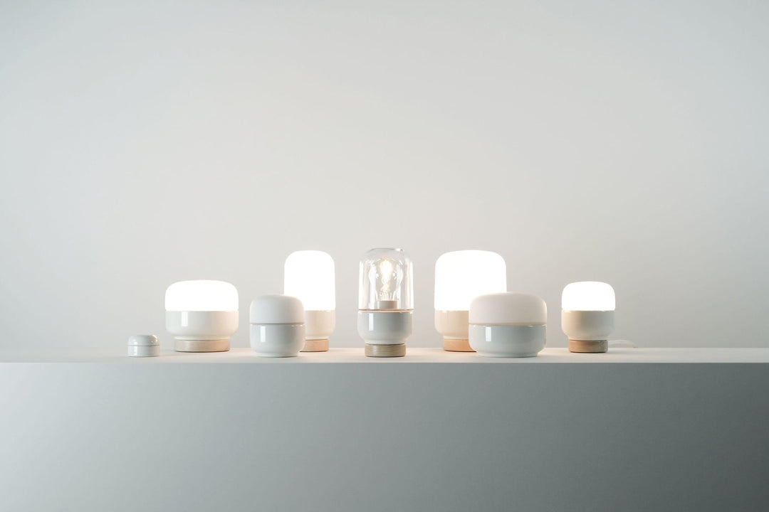 Ifø Ohm 100 / 190 bordlampe-Bordlamper-Ifø Electric-Svart / Opal glass-8312-500-16-Lightup.no