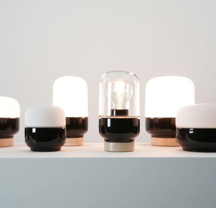 Ifø Ohm 100 / 190 bordlampe-Bordlamper-Ifø Electric-Svart / Opal glass-8312-500-16-Lightup.no