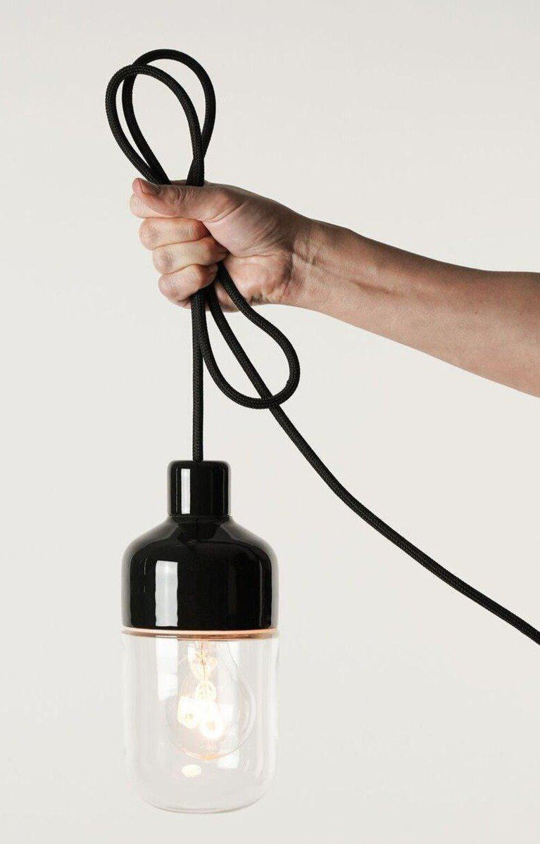 Ifø Ohm Pendel 100/215-Takpendler-Ifø Electric-Svart / Klart glass-8322-510-16-Lightup.no