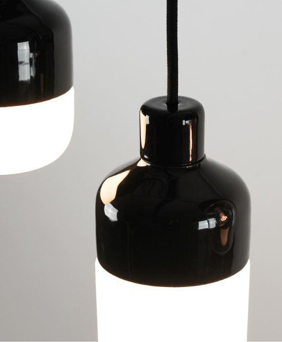 Ifø Ohm Pendel 100/215-Takpendler-Ifø Electric-Svart / Klart glass-8322-510-16-Lightup.no