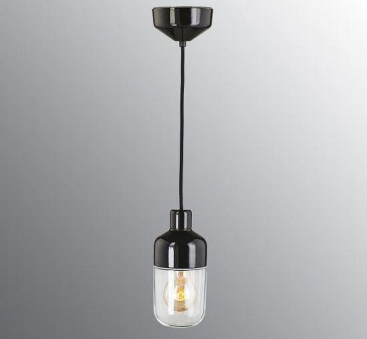 Ifø Ohm Pendel 100/215-Takpendler-Ifø Electric-Svart / Klart glass-8322-510-16-Lightup.no