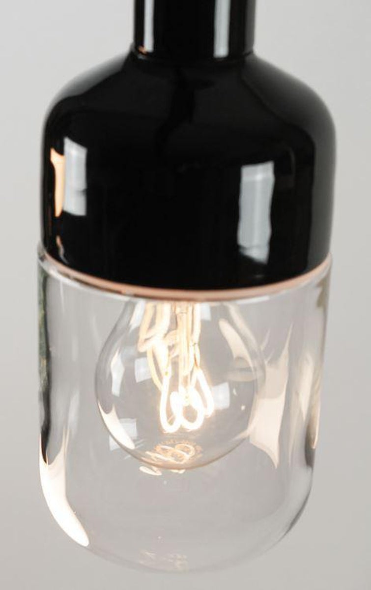Ifø Ohm Pendel 100/215-Takpendler-Ifø Electric-Svart / Klart glass-8322-510-16-Lightup.no