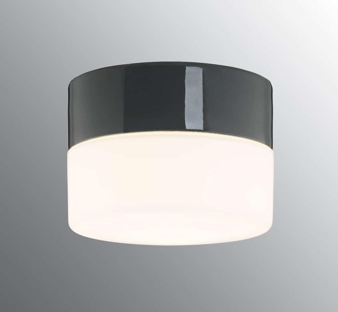 Ifø Opus 140/100 10W dimbar led-Taklamper-Ifø Electric-Grå / Opal glass-8251-801-12-Lightup.no