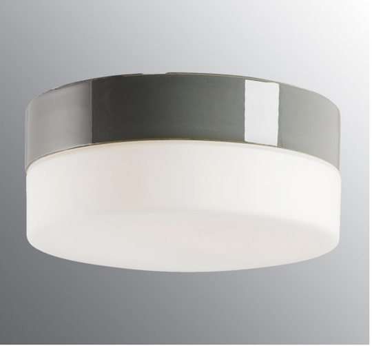 Ifø Opus 200/100 tak/vegg 12W Led 2700K IP44-Taklamper-Ifø Electric-Hvit / Opal glass-8265-801-10-Lightup.no