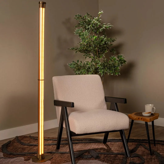 Janderin gulvlampe 156 cm 2 x 17W 2200/2700/3300 kelvin - Dimbar-Gulvlamper-Lucide-Champagne-LC24705/34/05-Lightup.no