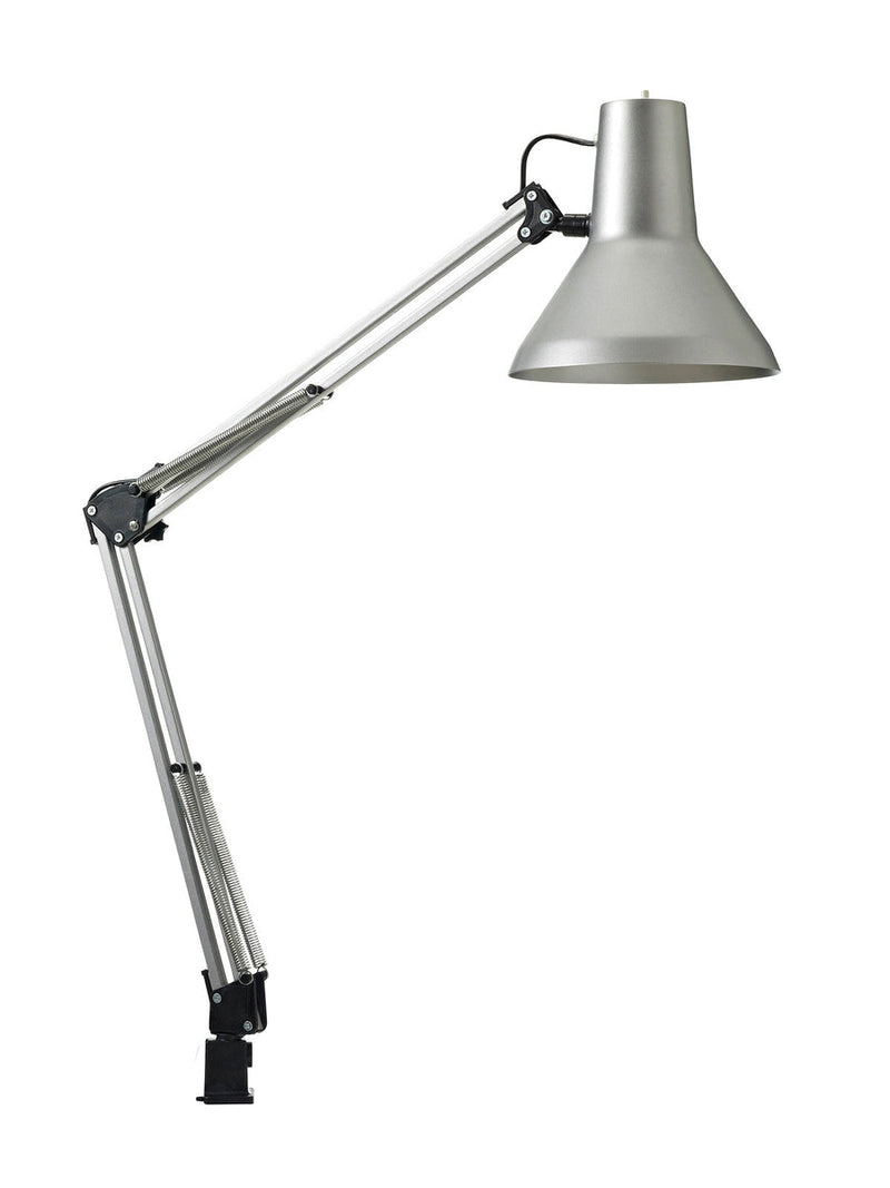 Jensen bordlampe m/bordklemme og veggfeste - Sølvfarget-Bordlamper-Nielsen Light-NL-201030-Lightup.no