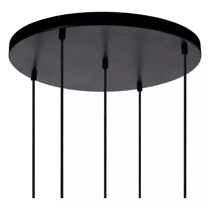 Joanet takpendel rondell 5 lys-Takpendler-Lucide-Messing / Røyk-LC45494/15/65-Lightup.no