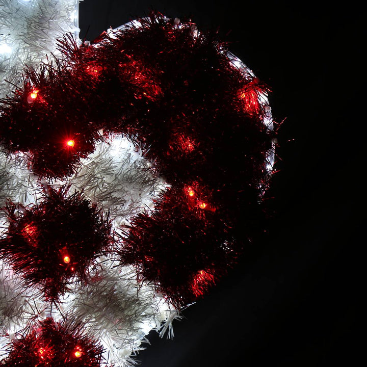 Julekurv hjerteformet 55x65 cm - utendørs LED-Julebelysning dekor og pynt ute-Le Trading-40029-Lightup.no