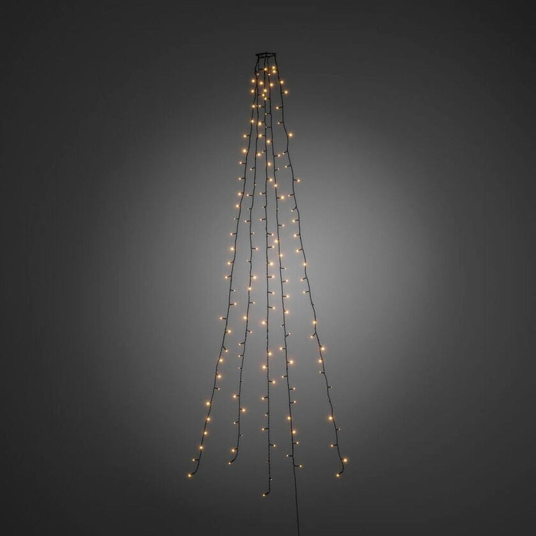Juletrebelysning 150 LED – 180 cm – Amber-Julebelysning juletrelys og slynger-Konstsmide-Grønn-6360-820-Lightup.no