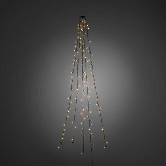 Juletrebelysning 150 LED – 180 cm – Amber-Julebelysning juletrelys og slynger-Konstsmide-Grønn-6360-820-Lightup.no