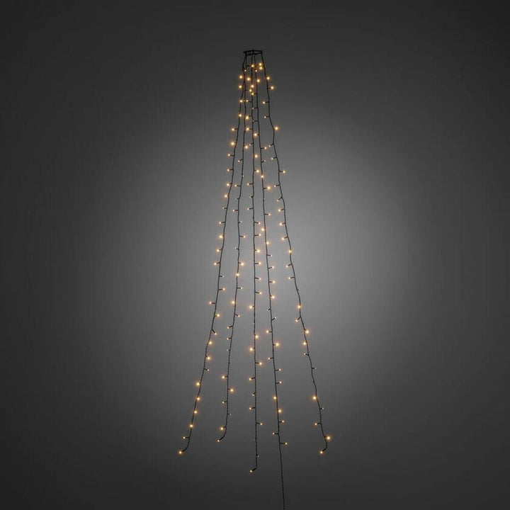 Juletrebelysning 150 LED – 180 cm – Amber-Julebelysning juletrelys og slynger-Konstsmide-Grønn-6360-820-Lightup.no