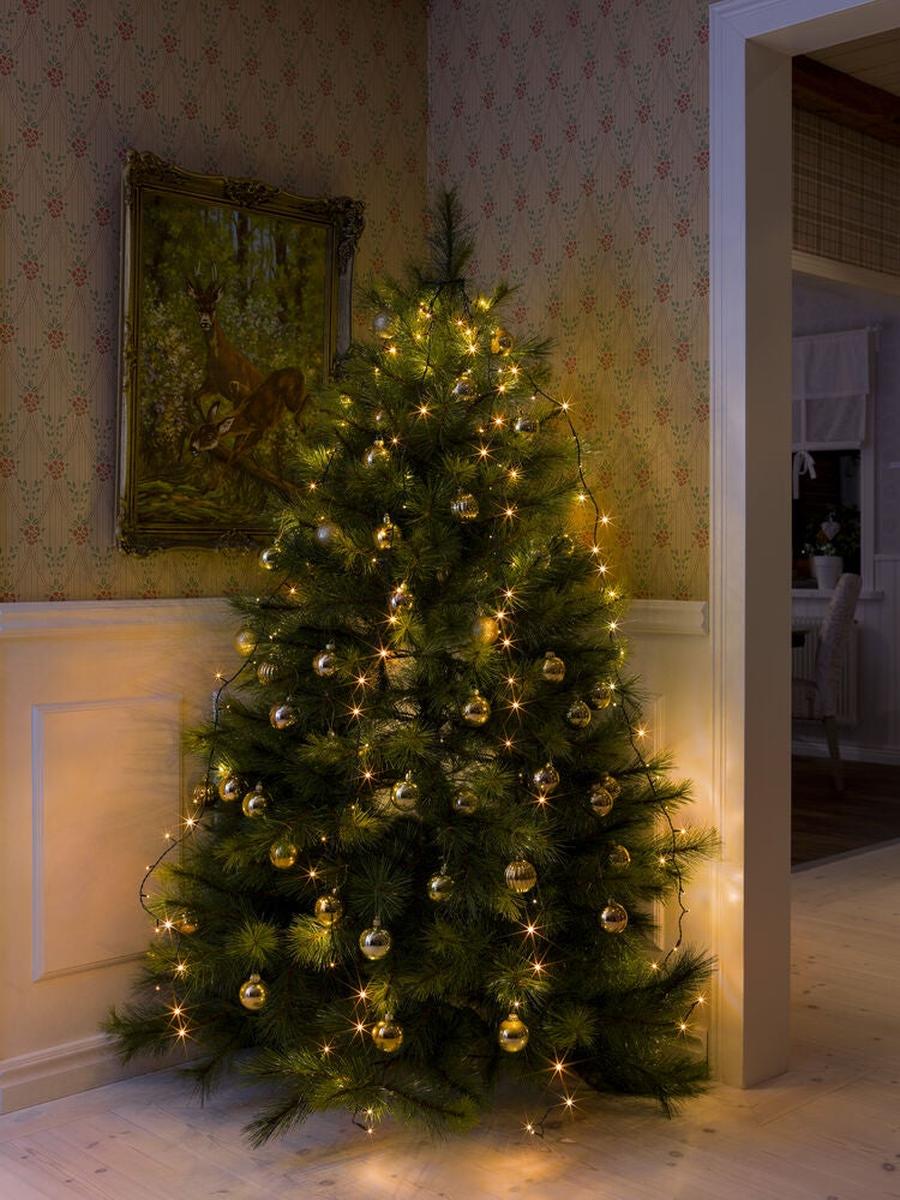 Juletrebelysning 150 LED – 180 cm – Amber-Julebelysning juletrelys og slynger-Konstsmide-Grønn-6360-820-Lightup.no