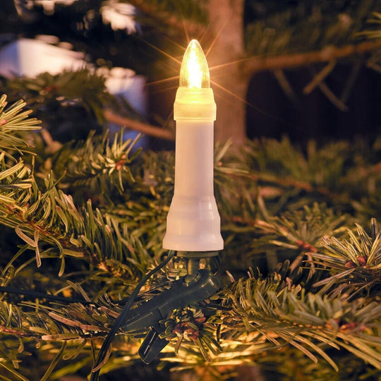 Juletrebelysning 16 LED utendørs – IP44-Julebelysning juletrelys ute-Konstsmide-Hvit-1013-020-Lightup.no