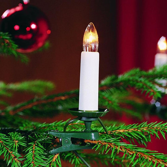 Juletrebelysning 25 lys med delt støpsel-Julebelysning juletrelys og slynger-Konstsmide-Hvit-2032-000-Lightup.no