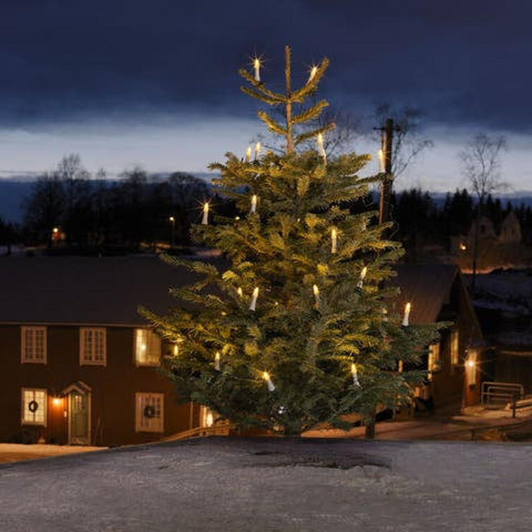 Juletrebelysning 25-lys utendørs IP44-Julebelysning juletrelys ute-Konstsmide-Hvit-1014-020-Lightup.no