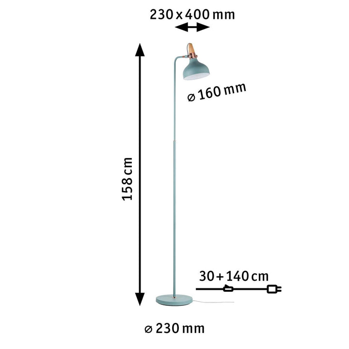 Juna gulvlampe-Gulvlamper-Paulmann-Svart / Champagne-PL-78480-Lightup.no