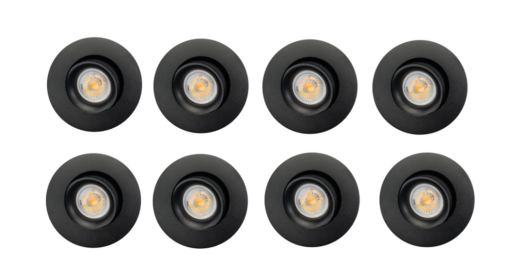 Junistar Bio 8 pack 5W LED 2700K RA90 Isosafe IP44-Downlight lavtbyggende-Sg Armaturen As-Hvit-3231294*-Lightup.no