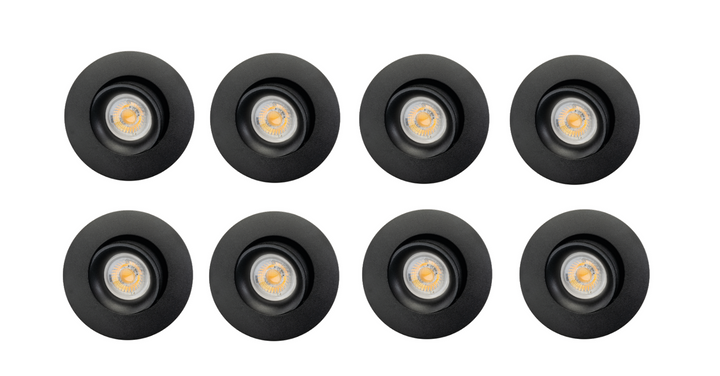 Junistar Bio 8 pack 5W LED 2700K RA90 Isosafe IP44-Downlight lavtbyggende-Sg Armaturen As-Hvit-3231294*-Lightup.no