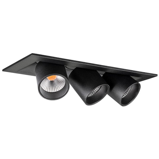 Junistar tube square triple takspot 15W 2700 Kelvin - Dimbar-Downlight 230V-Sg Armaturen As-Svart-3217838-Lightup.no