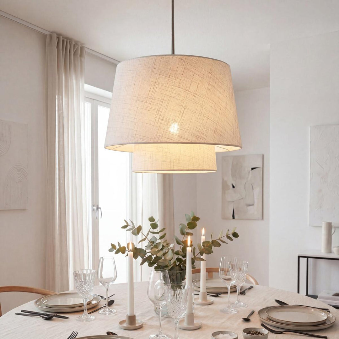 Doble takpendel Ø48-Takpendler-Aneta Lighting-Krom/Beige-25187-20-02-Lightup.no