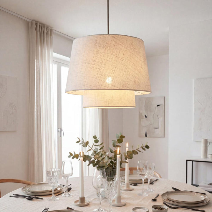 Doble takpendel Ø48-Takpendler-Aneta Lighting-Krom/Beige-25187-20-02-Lightup.no