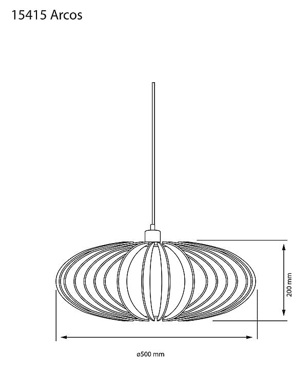Arcos takpendel Ø50-Takpendler-Aneta Lighting-Natur-15415-19-Lightup.no