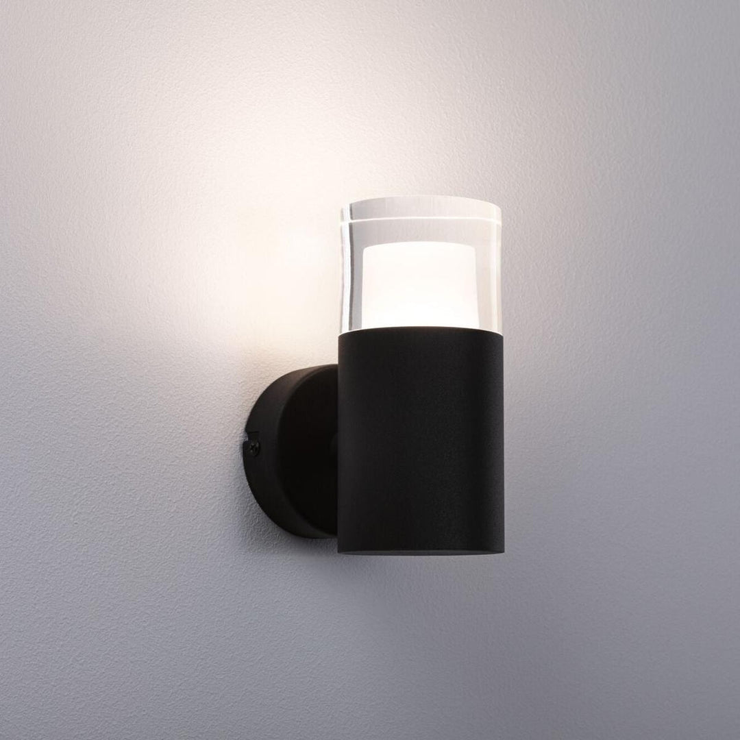 Kame vegglampe for baderom 5W 3000 Kelvin IP44-Vegglamper-Paulmann-Svart-Pl-79559-Lightup.no