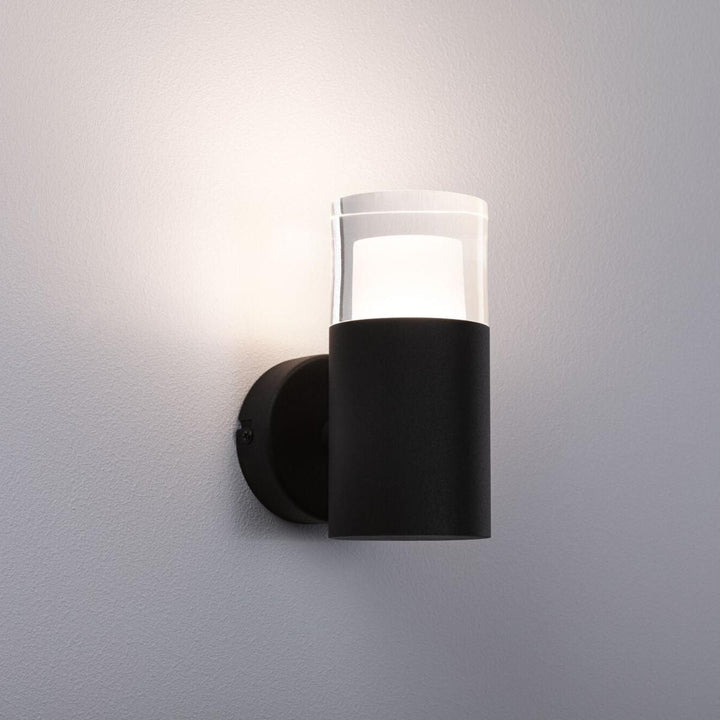 Kame vegglampe for baderom 5W 3000 Kelvin IP44-Vegglamper-Paulmann-Svart-Pl-79559-Lightup.no