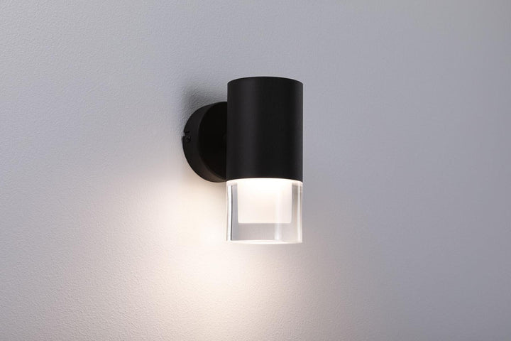 Kame vegglampe for baderom 5W 3000 Kelvin IP44-Vegglamper-Paulmann-Svart-Pl-79559-Lightup.no