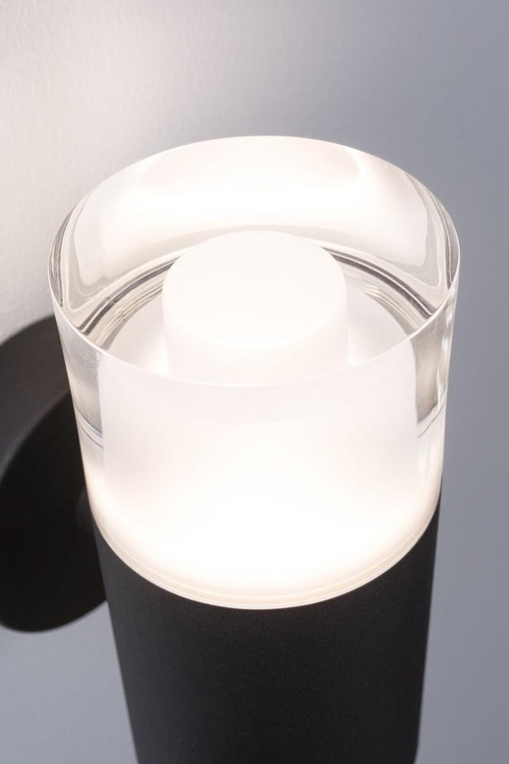 Kame vegglampe for baderom 5W 3000 Kelvin IP44-Vegglamper-Paulmann-Svart-Pl-79559-Lightup.no