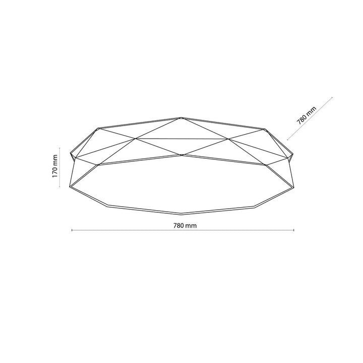 Kantoor taklampe 78 cm-Taklamper-TK Lighting-Svart-TK-4227-Lightup.no