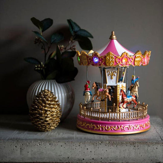 Karusell-Julebelysning dekor og pynt-Konstsmide-Rosa-4177-000-Lightup.no
