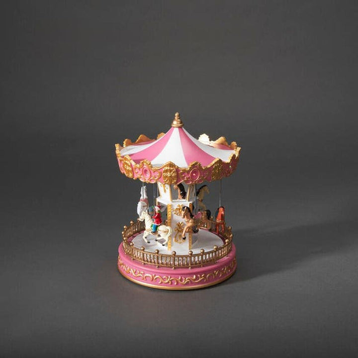 Karusell-Julebelysning dekor og pynt-Konstsmide-Rosa-4177-000-Lightup.no