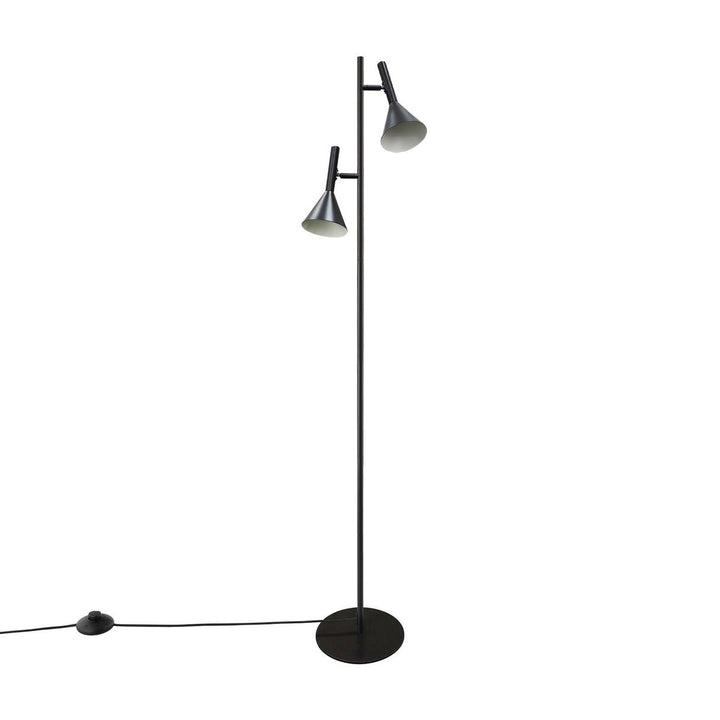Kelvis gulvlampe 2-lys-Gulvlamper-Nordlux-Svart-2612784003-Lightup.no