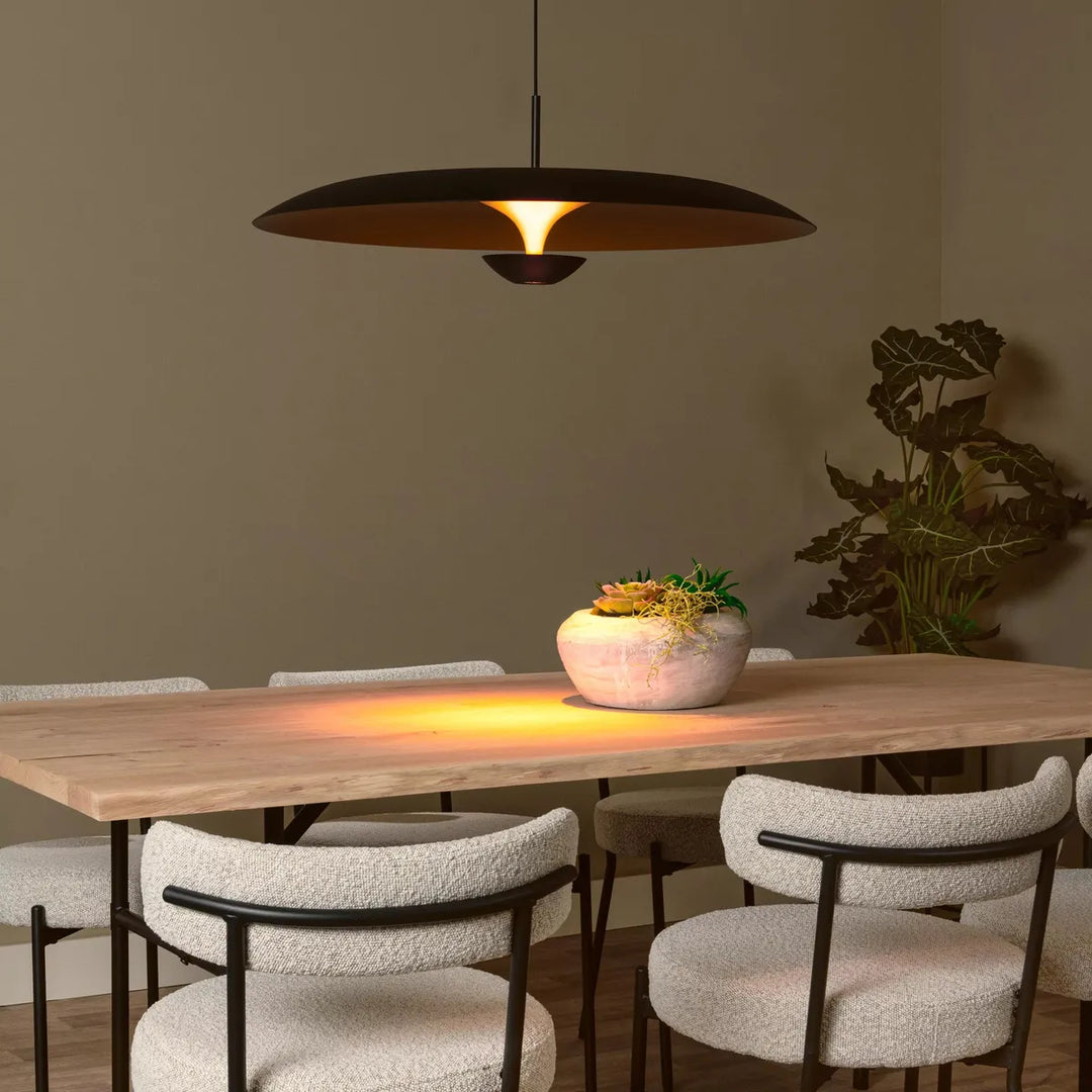 Kenneth takpendel 80cm 22W 2700 Kelvin - Dimbar-Takpendler-Lucide-Svart-LC41412/80/30-Lightup.no