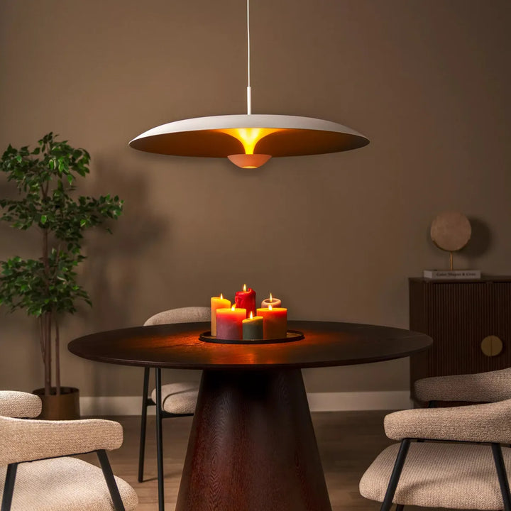 Kenneth takpendel 80cm 22W 2700 Kelvin - Dimbar-Takpendler-Lucide-Hvit-LC41412/80/31-Lightup.no