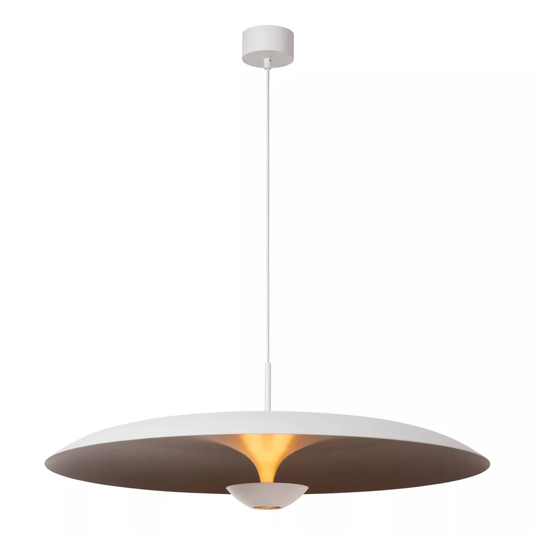 Kenneth takpendel 80cm 22W 2700 Kelvin - Dimbar-Takpendler-Lucide-Hvit-LC41412/80/31-Lightup.no