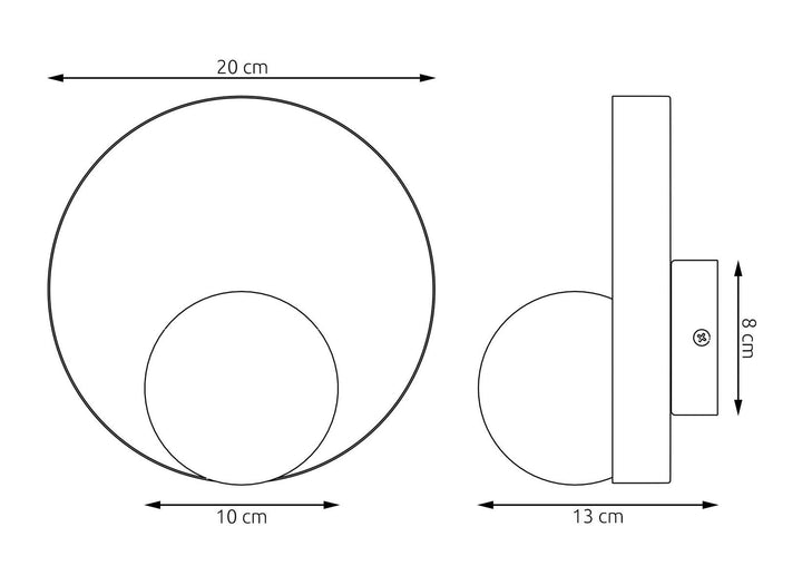 Kido K1 vegglampe-Vegglamper-Emibig-Svart-1532/K1-Lightup.no