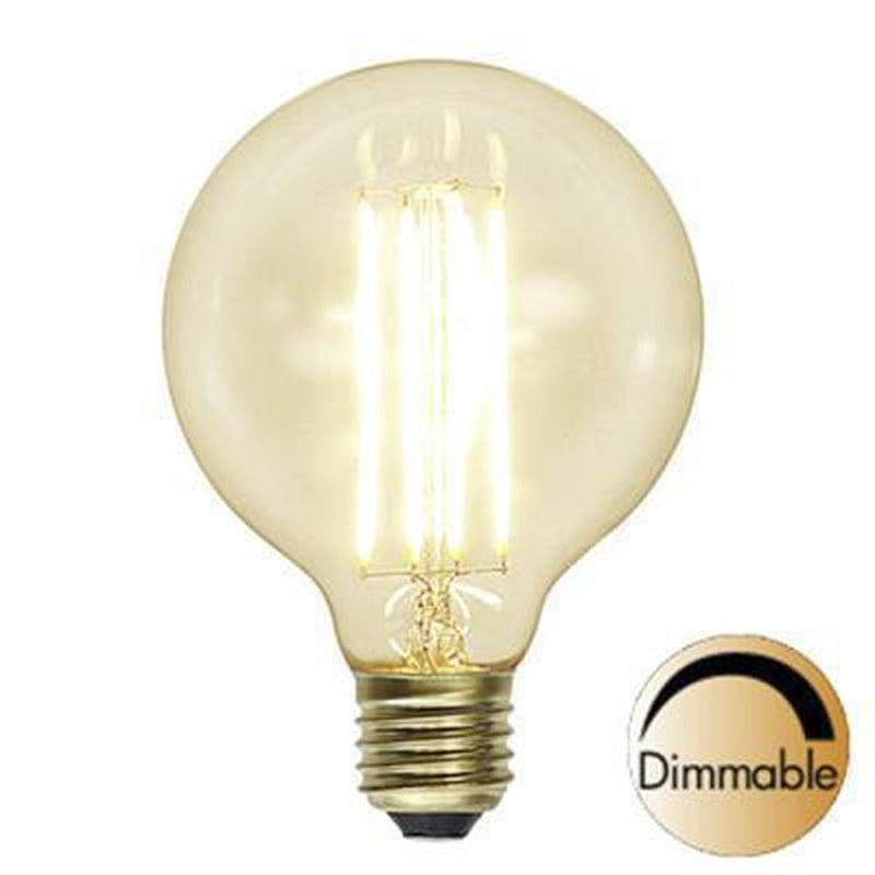 Klar Glob LED Filament 95mm-LED-pære E27 sokkel-Star Trading-352-53-1-Lightup.no