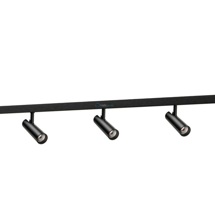 Komplett 2m Zip Tube Micro 3 X 7W LED 2000-2800K dim to warm-Zip spotskinne-Sg Armaturen As-Svart-3201621-3203652-Lightup.no
