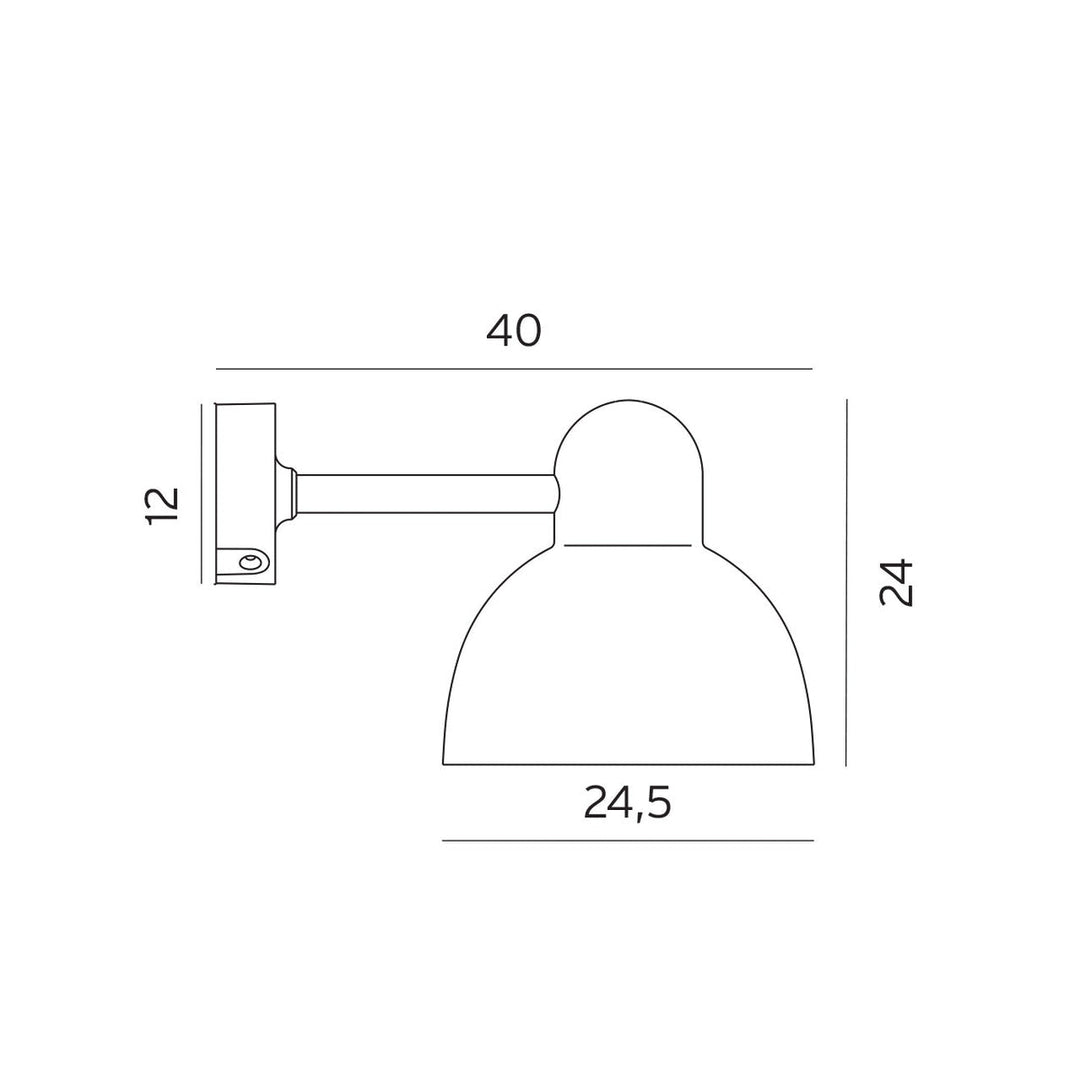 Koster art 1912 vegglampe utendørs IP54 17,5W LED-Utebelysning vegg klassisk-Norlys-Grafitt-3120065-Lightup.no