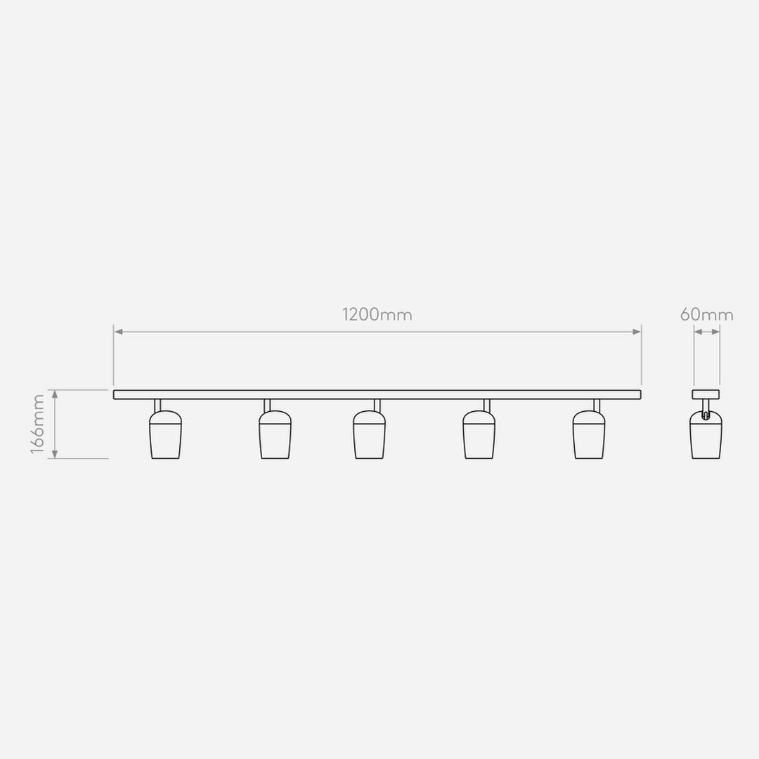 Koto five bar spot 120 cm-Taklamper-Astro Lighting-Hvit-Asg__1478016-Lightup.no
