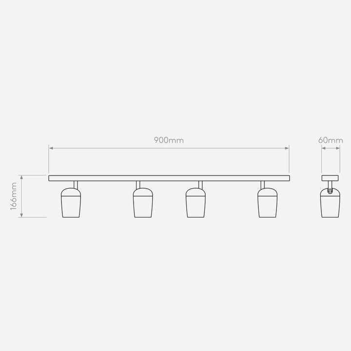 Koto four bar spot 120 cm-Taklamper-Astro Lighting-Svart-Asg__1478007-Lightup.no