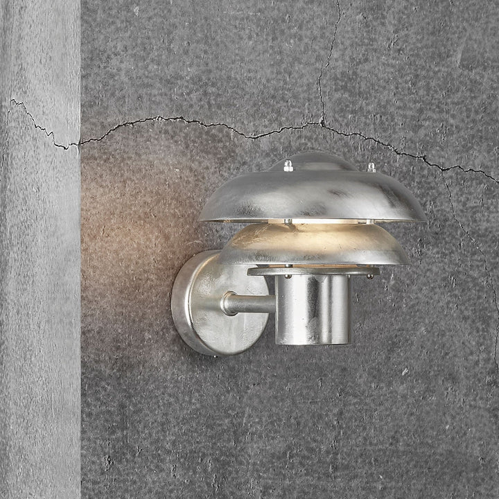 Kurnos 20 vegglampe utendørs-Utebelysning vegg klassisk-Nordlux-Galvanisert-2118061031-Lightup.no