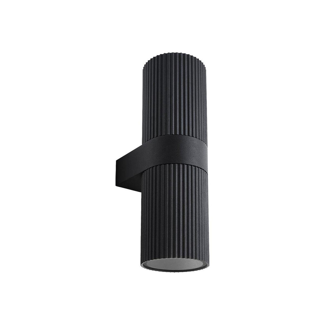 Kyklop Maxi vegglampe utendørs opp/ned IP54 GU10-Utebelysning vegg opp og ned-Nordlux-Svart-2618231003-Lightup.no